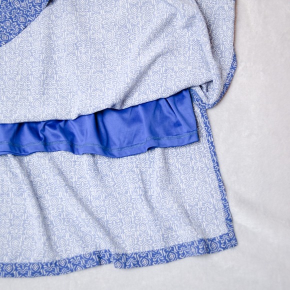 Lucky Brand Midi Shirt Dress‎ XL Blue Boho Cottagecore Prairie Pockets - Picture 9 of 10